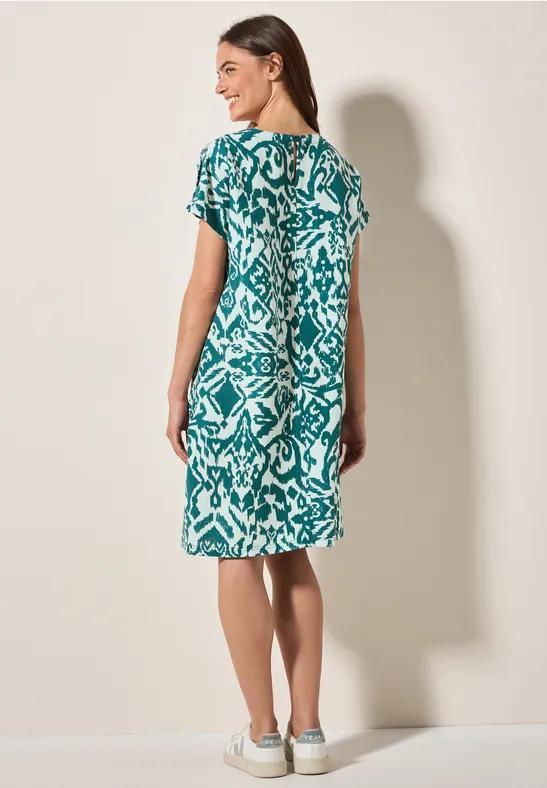 Linen LI/CV 2 Color Print Dress - Afbeelding 6