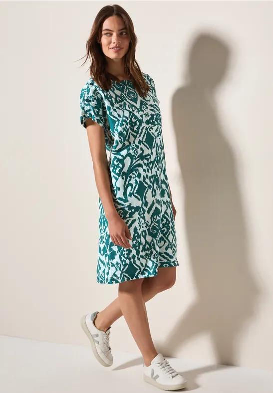 Linen LI/CV 2 Color Print Dress - Afbeelding 7