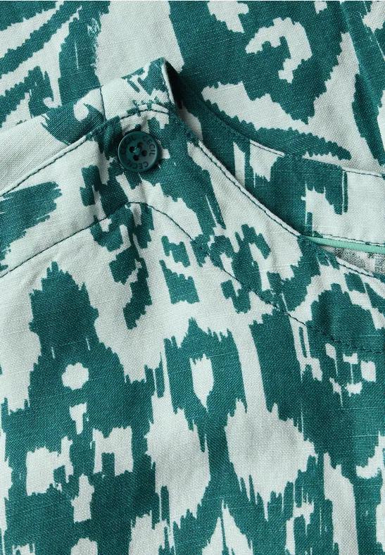 Linen LI/CV 2 Color Print Dress - Afbeelding 2