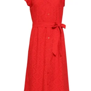 Broderie Doorknoopjurk