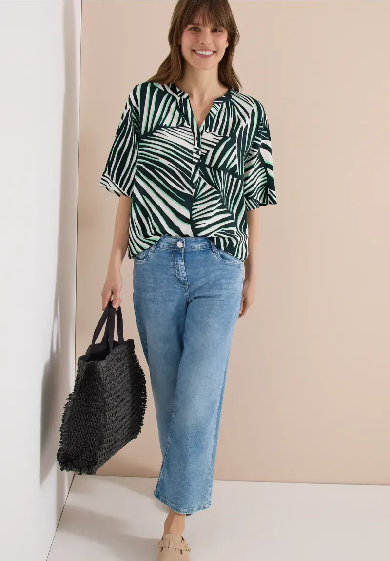 TOS Printed Splitneck Blouse - Afbeelding 3