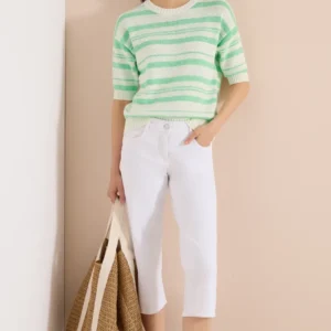 Striped Tapeyarn Pullover