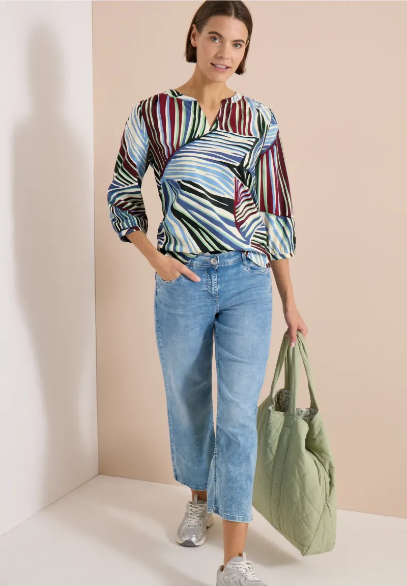 AOP Seersucker Blouse - Afbeelding 4