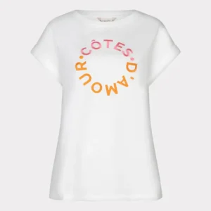 T-shirt rolled up slve “cotes d’amour"