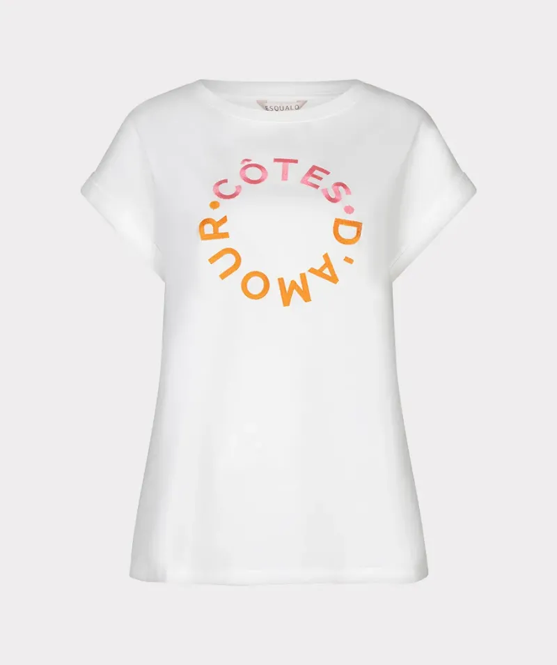 T-shirt rolled up slve “cotes d’amour”