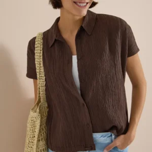 Solid Structure Blouse