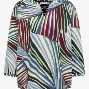 AOP Seersucker Blouse