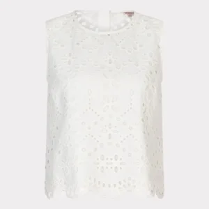 Top slv/lss broderie anglaise