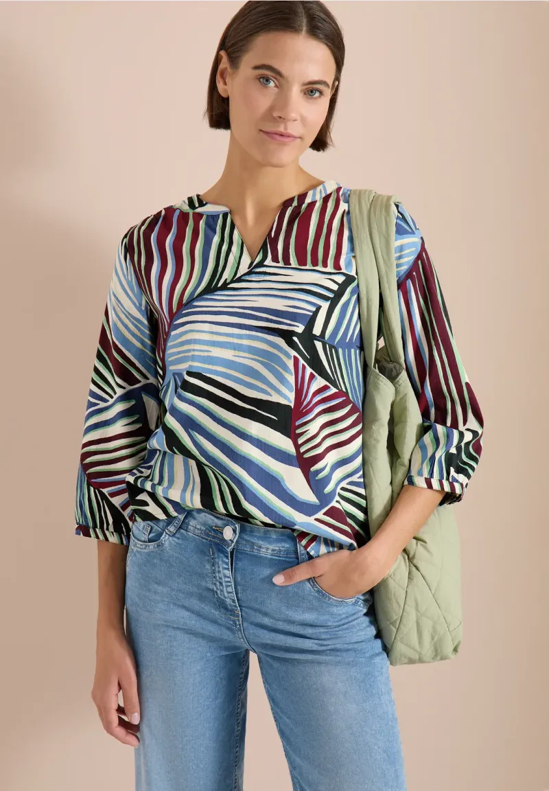 AOP Seersucker Blouse - Afbeelding 2