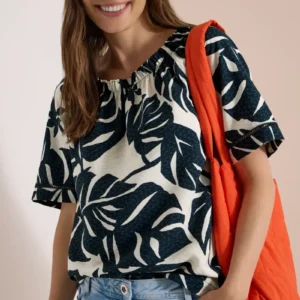 AOP Carmen Blouse