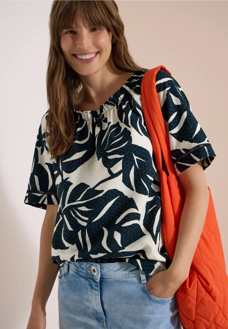 AOP Carmen Blouse
