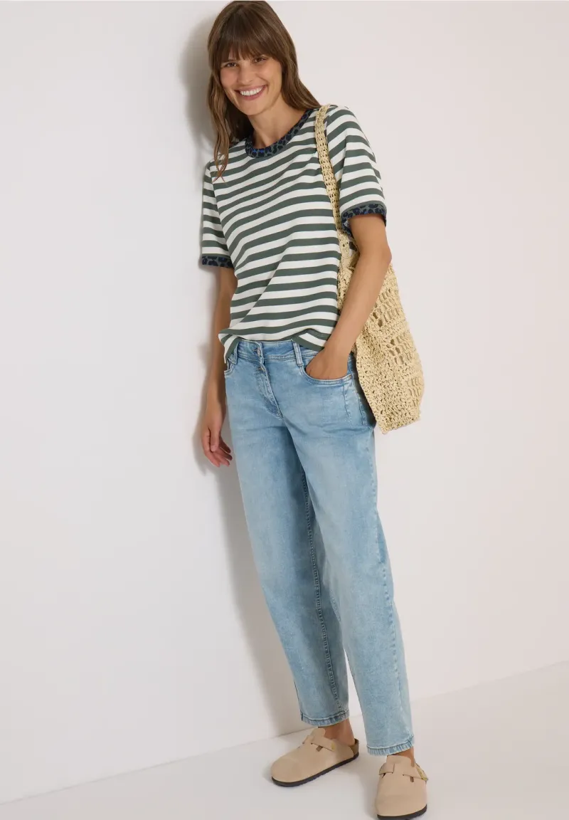 TOS Striped Soft Modal Shirt - Afbeelding 4